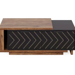 Best Tribesigns Extendable Coffee Table, Center Table Cocktail Table with 2 Storage Drawers