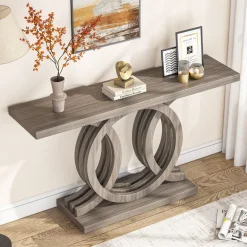Shop Tribesigns Farmhouse Console Table, 55