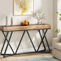 Store Tribesigns Farmhouse Console Table, 55