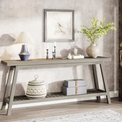 Cheap Tribesigns Farmhouse Console Table, 70.9