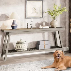 Cheap Tribesigns Farmhouse Console Table, 70.9