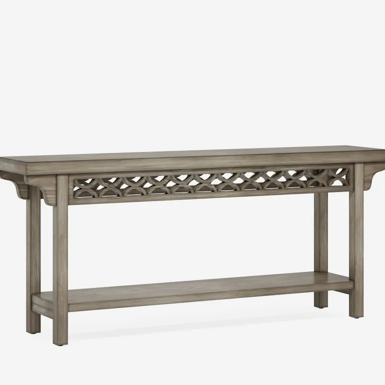 Shop Tribesigns Farmhouse Console Table, 70.8" Narrow Wood Sofa Table with Storage