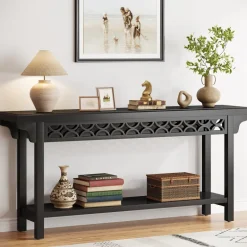 Shop Tribesigns Farmhouse Console Table, 70.8