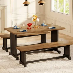 Flash Sale Tribesigns Farmhouse Dining Table Set, 47