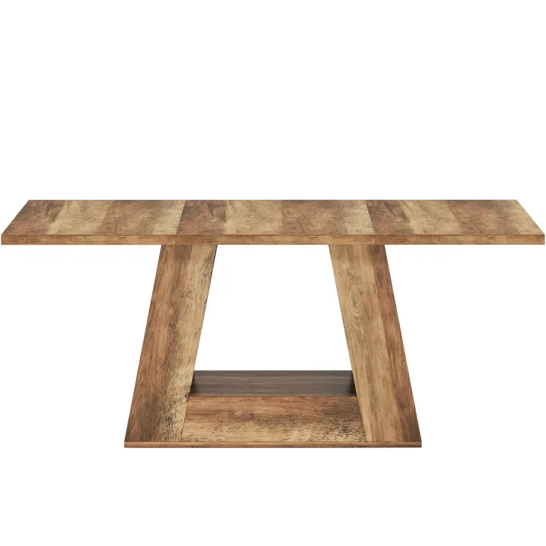 Cheap Tribesigns Faux Marble Dining Table, 63" Kitchen Table for 4 to 6 People