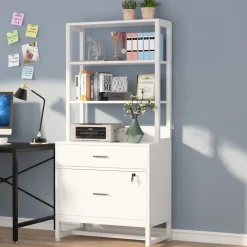 Best Sale Tribesigns File Cabinet, 2 Drawers Letter Size Filing Cabinet Printer Stand