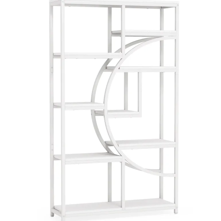 New Tribesigns Freestanding Bookshelf, 68.9" Etagere Bookcase with 9 Open Shelves