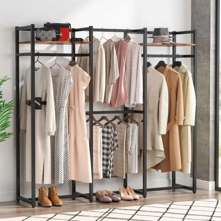 Online Tribesigns Freestanding Closet Organizer, Large Garment Clothes Rack
