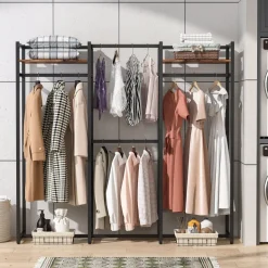 Online Tribesigns Freestanding Closet Organizer, Large Garment Clothes Rack