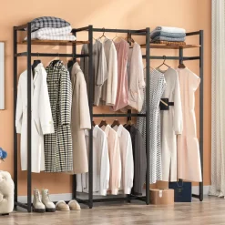 Online Tribesigns Freestanding Closet Organizer, Large Garment Clothes Rack