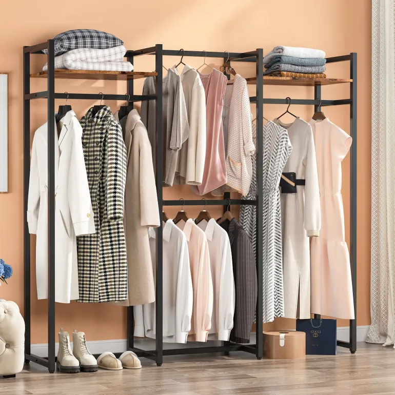 Online Tribesigns Freestanding Closet Organizer, Large Garment Clothes Rack