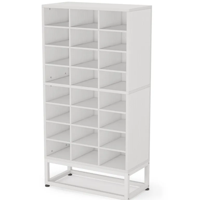 Best Sale Tribesigns Freestanding Shoe Cabinet, 8 - Tier Shoe Storage Rack with 24 Cubbies
