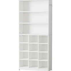 New Tribesigns Freestanding Shoe Cabinet, 24 Pair Shoe Rack with Side Hooks