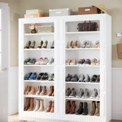 Flash Sale Tribesigns Freestanding Shoe Cabinet, 6-Tier Shoe Storage Rack