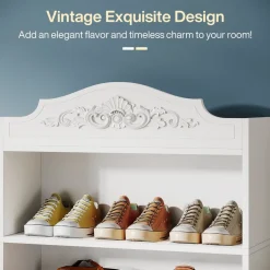 Shop Tribesigns Freestanding Shoe Cabinet, 72.8