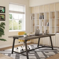 Hot Tribesigns 6FT Conference Table, 70.8” Executive Desk Office Computer Meeting Table