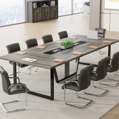 Shop Tribesigns 8FT Conference Table, 94.49" Large Meeting Table for 10 People