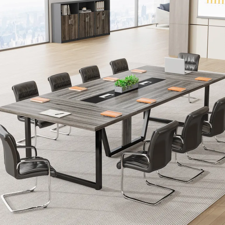 Shop Tribesigns 8FT Conference Table, 94.49" Large Meeting Table for 10 People