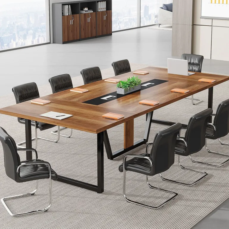 Shop Tribesigns 8FT Conference Table, 94.49" Large Meeting Table for 10 People