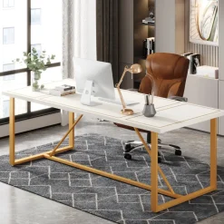 Cheap Tribesigns 6FT Conference Table, 70.9’’ Modern Large Executive Computer Desk
