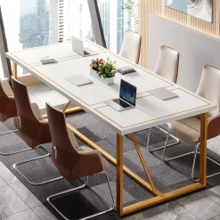 Cheap Tribesigns 6FT Conference Table, 70.9’’ Modern Large Executive Computer Desk