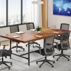 Best Sale Tribesigns 6FT Conference Table, 70.8" Rectangle Training Table Boardroom Desk