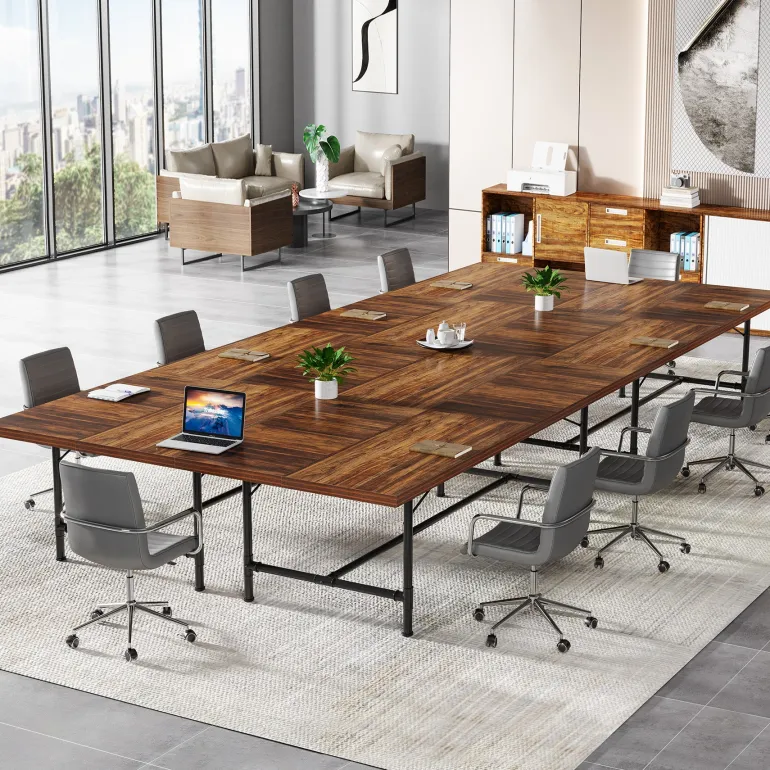 Best Sale Tribesigns 6FT Conference Table, 70.8" Rectangle Training Table Boardroom Desk