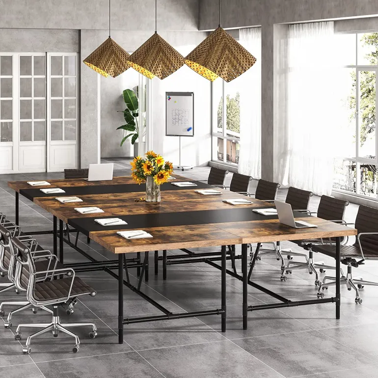 Flash Sale Tribesigns 6FT Conference Table, 70.8 x 35.4 inch Meeting Table Computer Desk