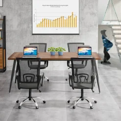 Hot Tribesigns 6FT Conference Table, Rectangular Meeting Room Table Seminar Desk