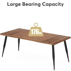Hot Tribesigns 6FT Conference Table, Rectangular Meeting Room Table Seminar Desk