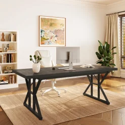 Flash Sale Tribesigns 6FT Conference Table, Rectangle Meeting Room Table Executive Desk
