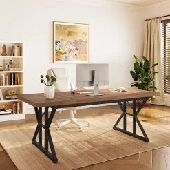 Flash Sale Tribesigns 6FT Conference Table, Rectangle Meeting Room Table Executive Desk