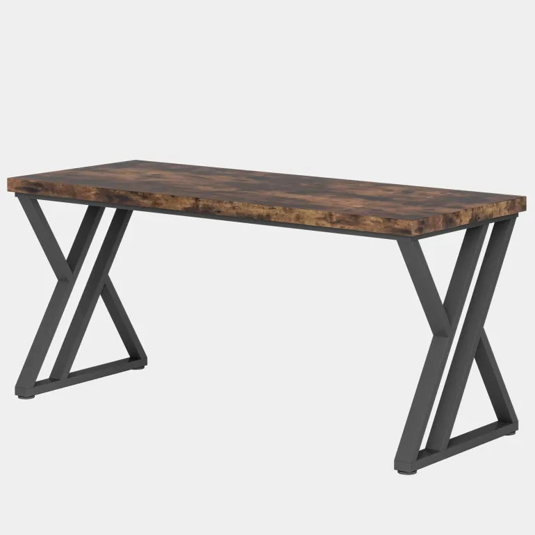 Cheap Tribesigns Heavy-Duty Computer Desk, 55" Simple Study Desk Writing Table