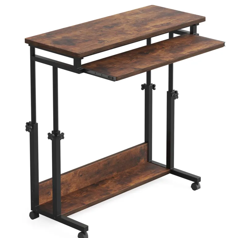 New Tribesigns Height Adjustable Desk, Rolling Standing Desk Portable Desk