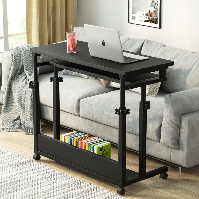 New Tribesigns Height Adjustable Desk, Rolling Standing Desk Portable Desk