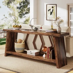 Best Tribesigns 70.9-Inch Console Sofa Table with Storage for Entryway Living Room