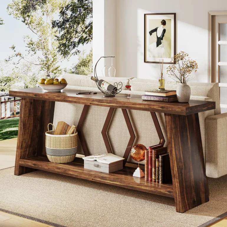Best Tribesigns 70.9-Inch Console Sofa Table with Storage for Entryway Living Room