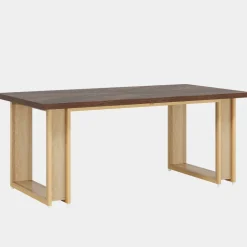 Flash Sale Tribesigns 63-Inch Dining Table for 4-6, Wood Kitchen Table for Dining Room