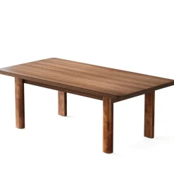 Clearance Tribesigns 63-Inch Dining Table, Wood Farmhouse Kitchen Table for 4-6