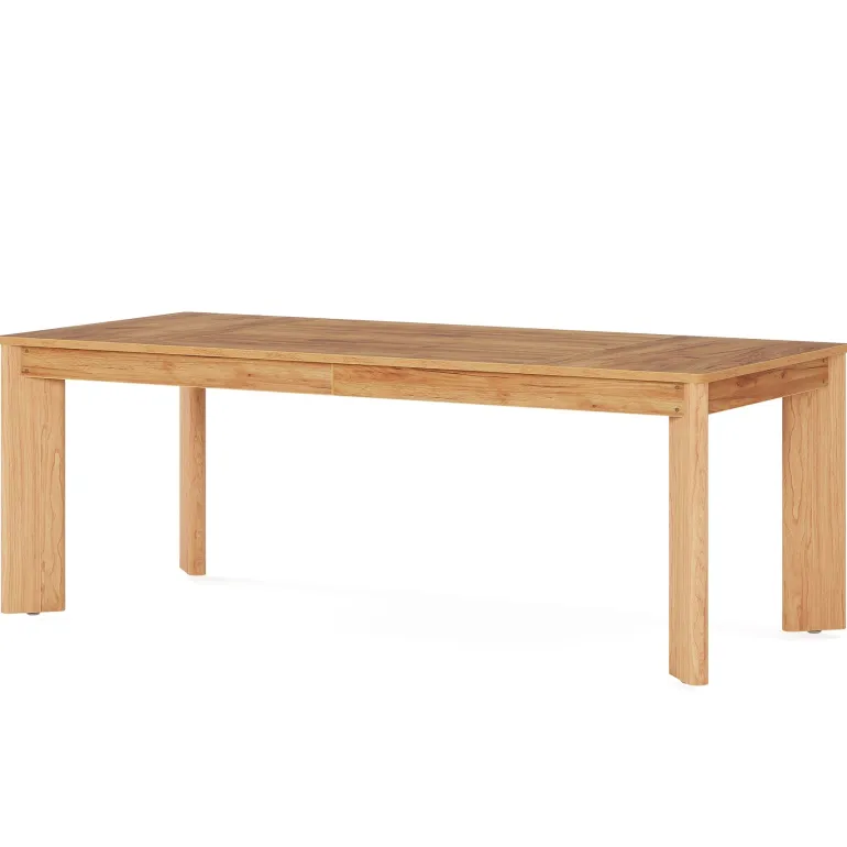 New Tribesigns 63-inch Dining Table, Wooden Farmhouse Kitchen Table for 4-6
