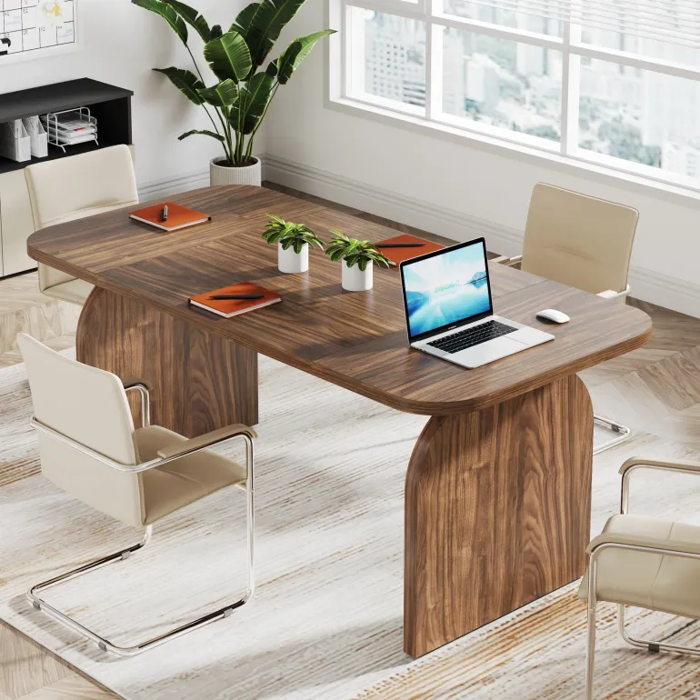 Discount Tribesigns 63-Inch Executive Desk, Rectangular Office Computer Desk Workstation