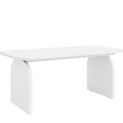 Hot Tribesigns 63-Inch Rectangular Dining Table Thick Laminated Tabletop for 4-6 Person