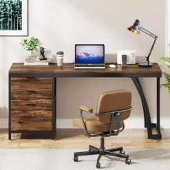 Sale Tribesigns Industrial Computer Desk, 59