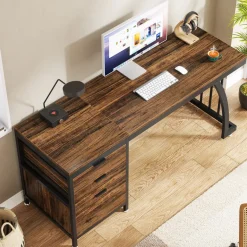 Sale Tribesigns Industrial Computer Desk, 59