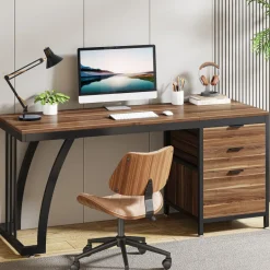 Sale Tribesigns Industrial Computer Desk, 59