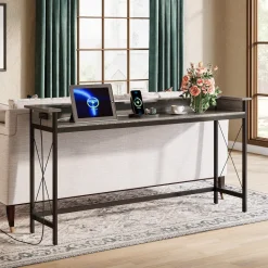 Cheap Tribesigns Industrial Console Table, 70.9