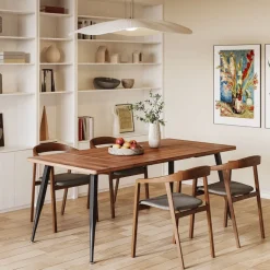 Best Sale Tribesigns Industrial Dining Table, 70.9" Kitchen Dinner Table for 6 to 8 People