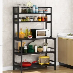 Fashion Tribesigns Industrial Kitchen Baker's Rack, 5-Tier Kitchen Utility Storage Shelf