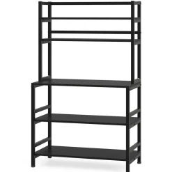 Clearance Tribesigns Kitchen Baker's Rack, 5-Tier Microwave Oven Stand with Hutch