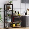 Fashion Tribesigns Kitchen Baker's Rack, 5-Tier Microwave Oven Stand Shelf